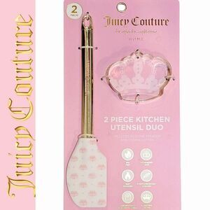 Juicy Couture Home 2-PC Crown Cookie Cutter & Spatula Kitchen Utensil Duo